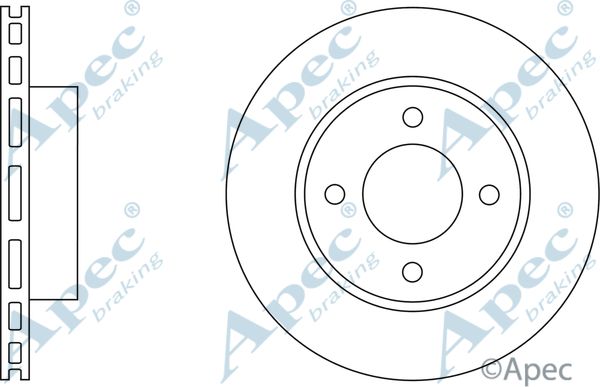 APEC BRAKING Jarrulevy DSK2648